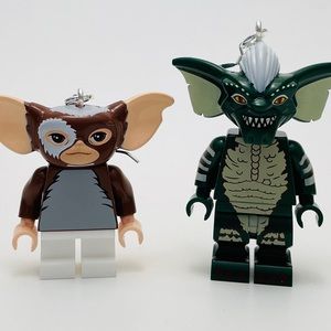 Gremlins Earrings STERLING Hooks Gizmo Stripe Horror 80s film Gift Gremlin